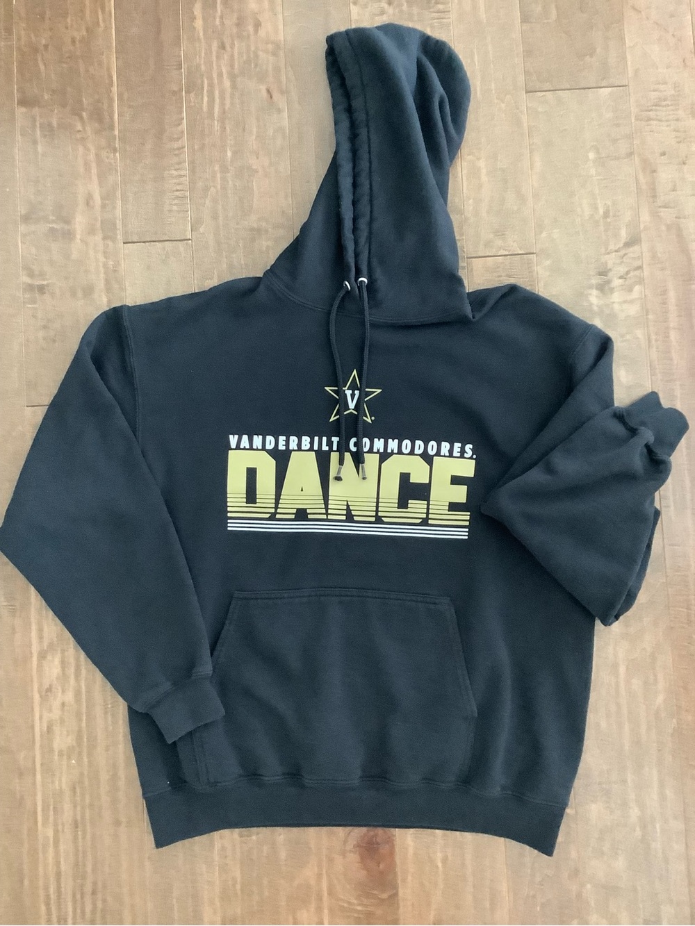 VandPort and Company Black Vanderbilt Commodores Dance Hoodie w/  Yellow Graphi